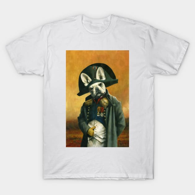 Napoleon French Bulldog T-Shirt by mictomart